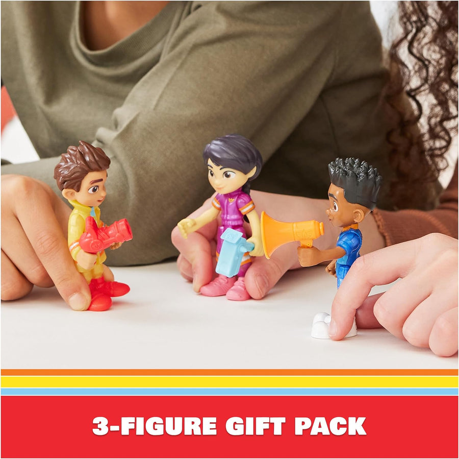 Junior Firebuds Action Figures Gift Pack with 3 Collectible Kids Toys: Bo, Jayden and Violet and Accessories, for Ages 3 and Up