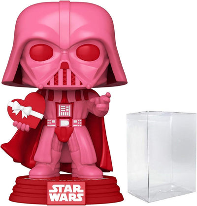 Star Wars: Valentines - Darth Vader with Heart  Pop! Vinyl Figure (Bundled with Compatible Pop Box Protector Case), Multicolor, 3.75 Inches