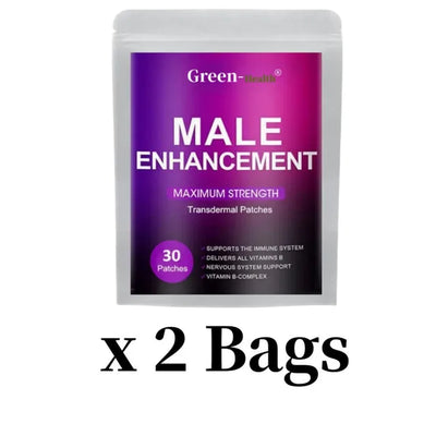 Male Enhancement Transdermal Patches,Enlarger, Bigger,Longer,Growth,Thicker,30 Patches One Month Supply