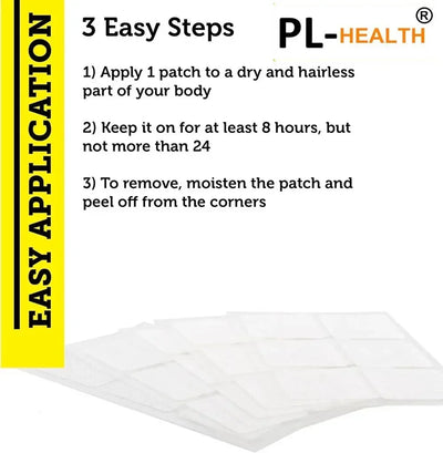 30 Patches Vitamin D3 & Vitamin B12 Transdermal Patches Natural Energy, Mood, Metabolism & Focus