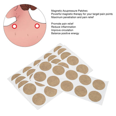 50Pcs Magnetic Therapy Patches Improve Circulation Balance Positive Energy Magnetic Acupressure Patches Pain Relieve for Knees