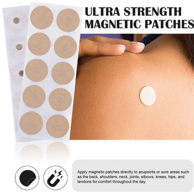 50Pcs Magnetic Therapy Patches Improve Circulation Balance Positive Energy Magnetic Acupressure Patches Pain Relieve for Knees