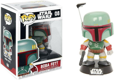 POP Star Wars: the Empire Strikes Back - Boba Fett #08  Pop! Vinyl Figure (Bundled with Compatible Pop Box Protector Case), Multicolored, 3.75 Inches