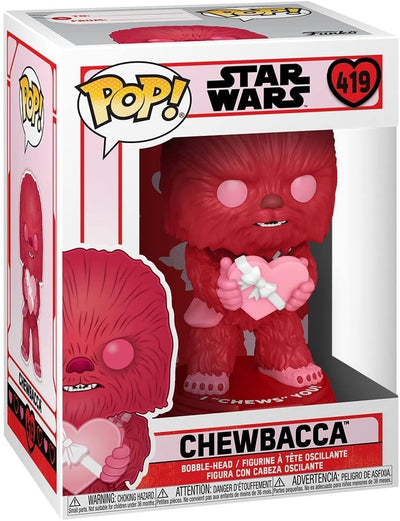 POP Star Wars: Valentines - Cupid Chewbacca  Pop Vinyl Figure (Bundled with Compatible Pop Box Protector Case) Multicolored 3.75 Inches