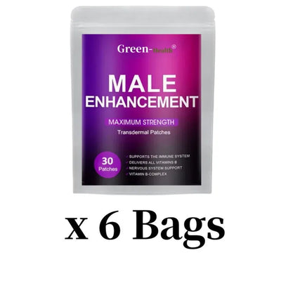 Male Enhancement Transdermal Patches,Enlarger, Bigger,Longer,Growth,Thicker,30 Patches One Month Supply