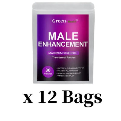 Male Enhancement Transdermal Patches,Enlarger, Bigger,Longer,Growth,Thicker,30 Patches One Month Supply