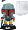 POP Star Wars: the Empire Strikes Back - Boba Fett #08  Pop! Vinyl Figure (Bundled with Compatible Pop Box Protector Case), Multicolored, 3.75 Inches