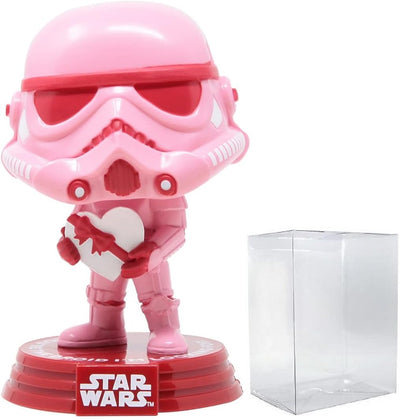 Star Wars: Valentines - Stormtrooper with Heart  Vinyl Figure (Bundled with Compatible Box Protector Case), Multicolored, 3.75 Inches