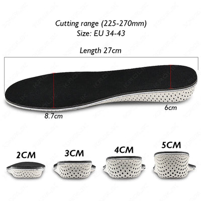 Invisible Height Increase Insoles Men Women Shoes Insole - Lovira Store