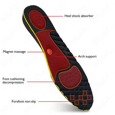 Height Increase Insoles Cushions 2-5cm Magnet Massage Invisible - Lovira Store