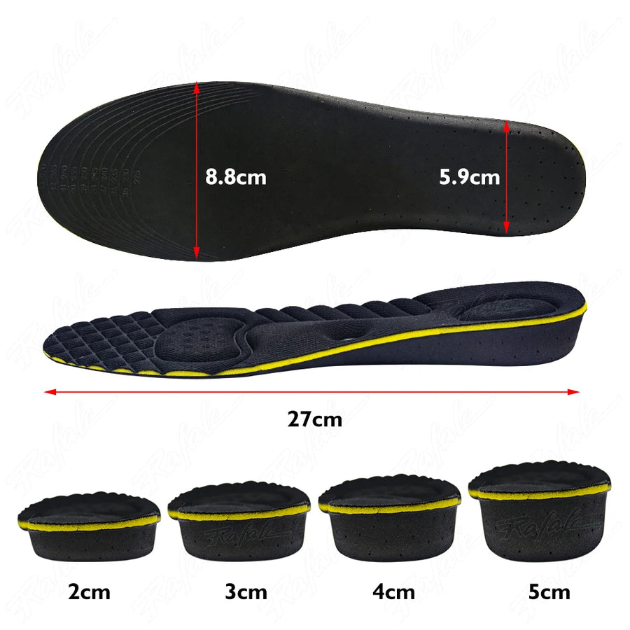 Height Increase Insoles Cushions 2-5cm Magnet Massage Invisible - Lovira Store