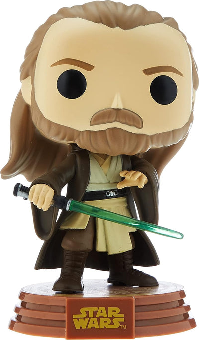 Pop! Star Wars: across the Galaxy - Qui-Gon Jinn Vinyl Bobblehead, Amazon Exclusive