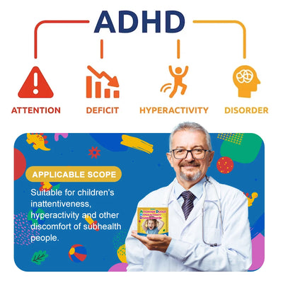 8/40/80Pcs  Attention Deficit Hyperactivity Disorder Patch Child ADHD Sticker Focus Attention Decompression Care Plaster