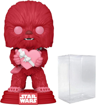 POP Star Wars: Valentines - Cupid Chewbacca  Pop Vinyl Figure (Bundled with Compatible Pop Box Protector Case) Multicolored 3.75 Inches