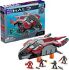 MEGA Halo Infinite Toys Vehicle Building Set, Banished Phantom Aircraft with 1214 Pieces, 4 Micro Action Figures and Accessories