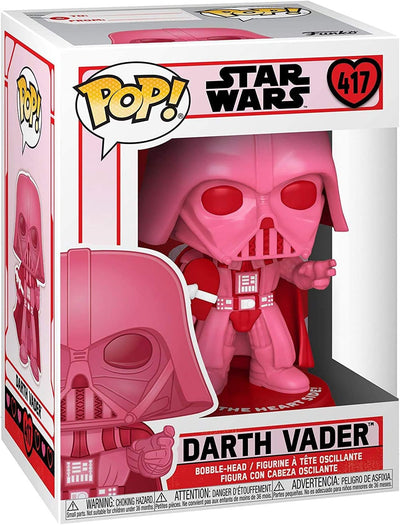 Star Wars: Valentines - Darth Vader with Heart  Pop! Vinyl Figure (Bundled with Compatible Pop Box Protector Case), Multicolor, 3.75 Inches