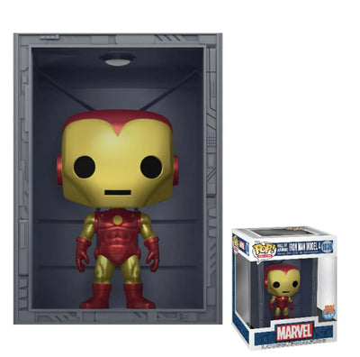 Funko Pop! Marvel: Iron Man Hall of Armor Model 1&4 Deluxe Vinyl Figures PX #1035 and #1036 (2 Pack)